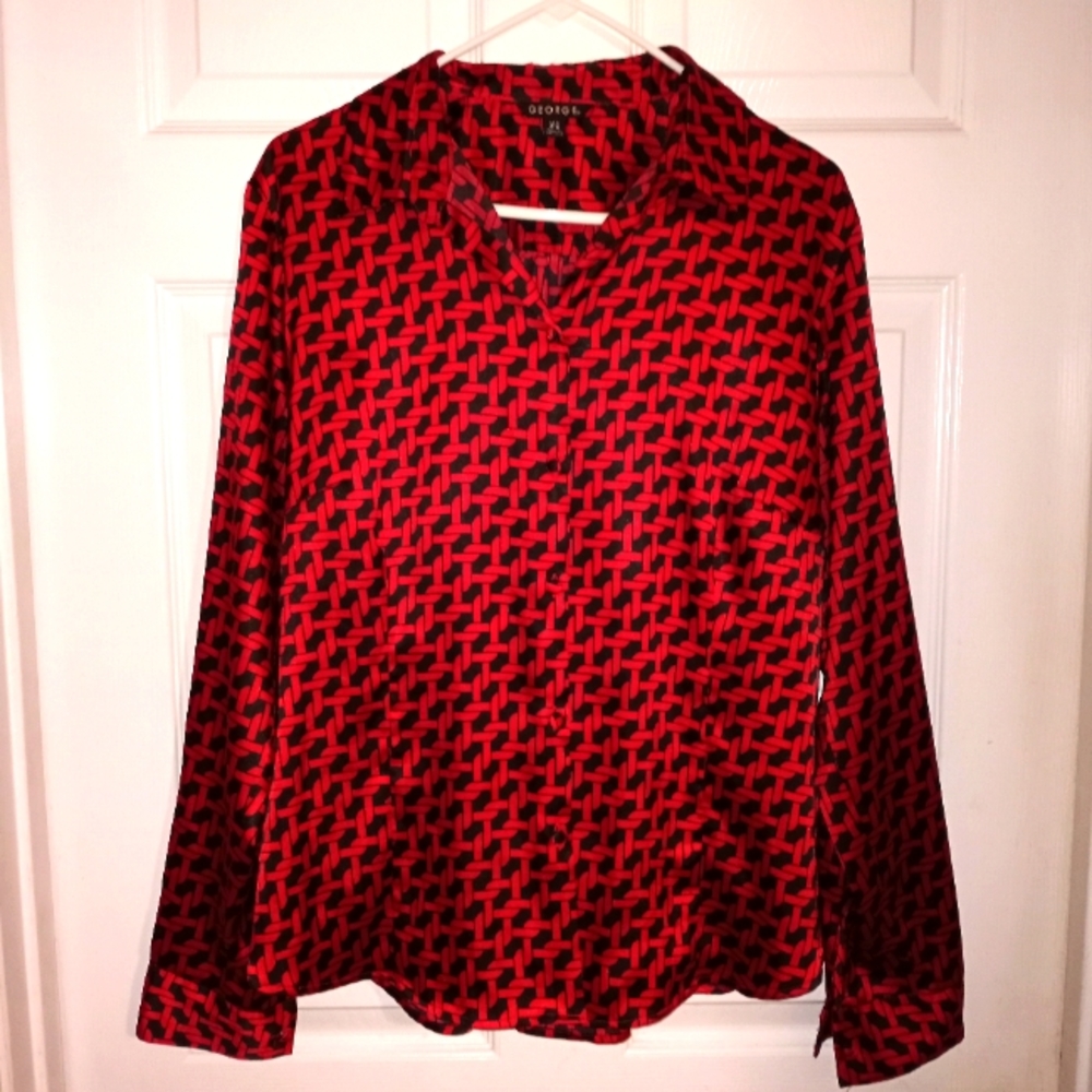 George Red Black Shirt size 16 to 18